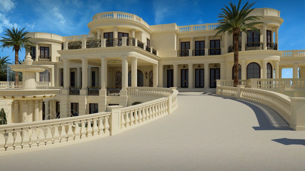 Stunning luxury estate showcasing professional custom coatings and architectural detail